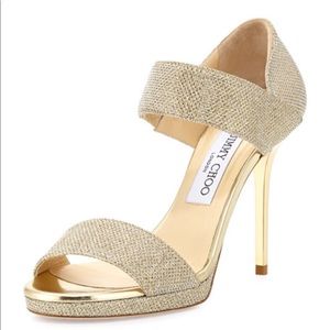 COPY - Jimmy Choo Gold Alana Heels